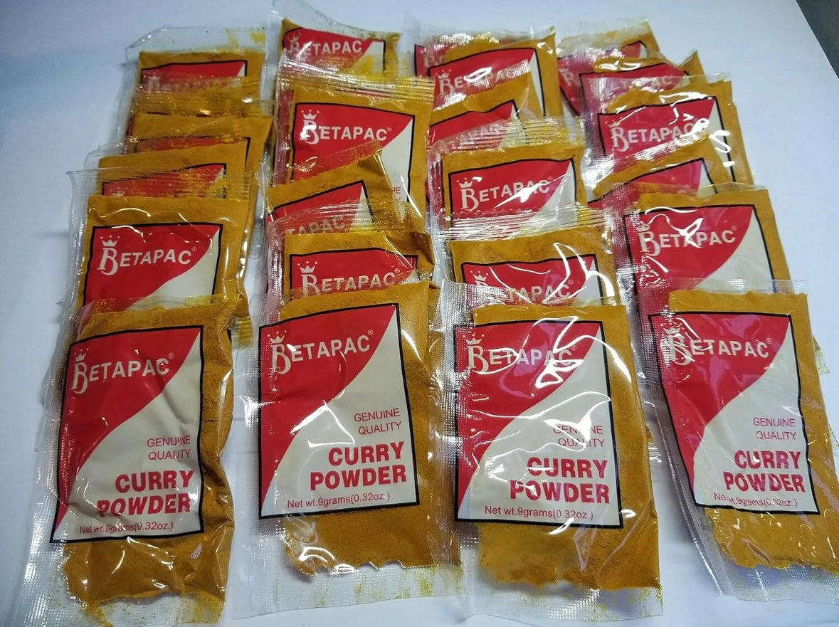 Betapac Jamaica Authentic Curry Powder 110g (3.88 oz) 12 satchell